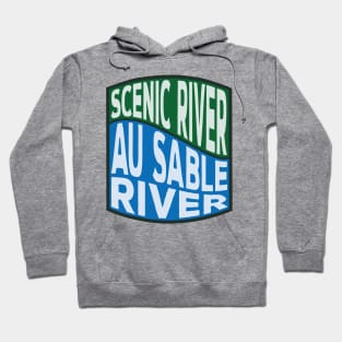 Au Sable River Scenic River Wave Hoodie